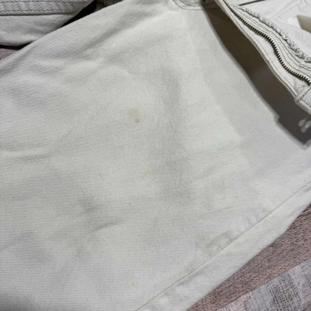 Vintage Levis 550‎ Orange Tab 33x32 White Jeans Made in USA 1995 Mens Distressed